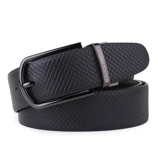 Premium Reversible Leather Belt for Men – Maven Oakley | Dual Tone (Black & Brown) | Elegant Gift Box