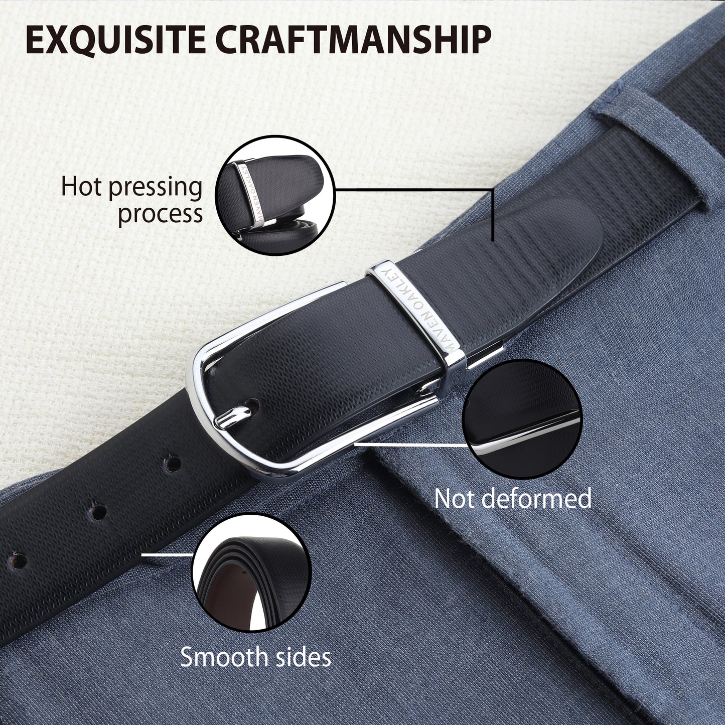 Nero PU Reversible Black & Brown Belt For Men – Silver Buckle (Premium Gift Box Included)