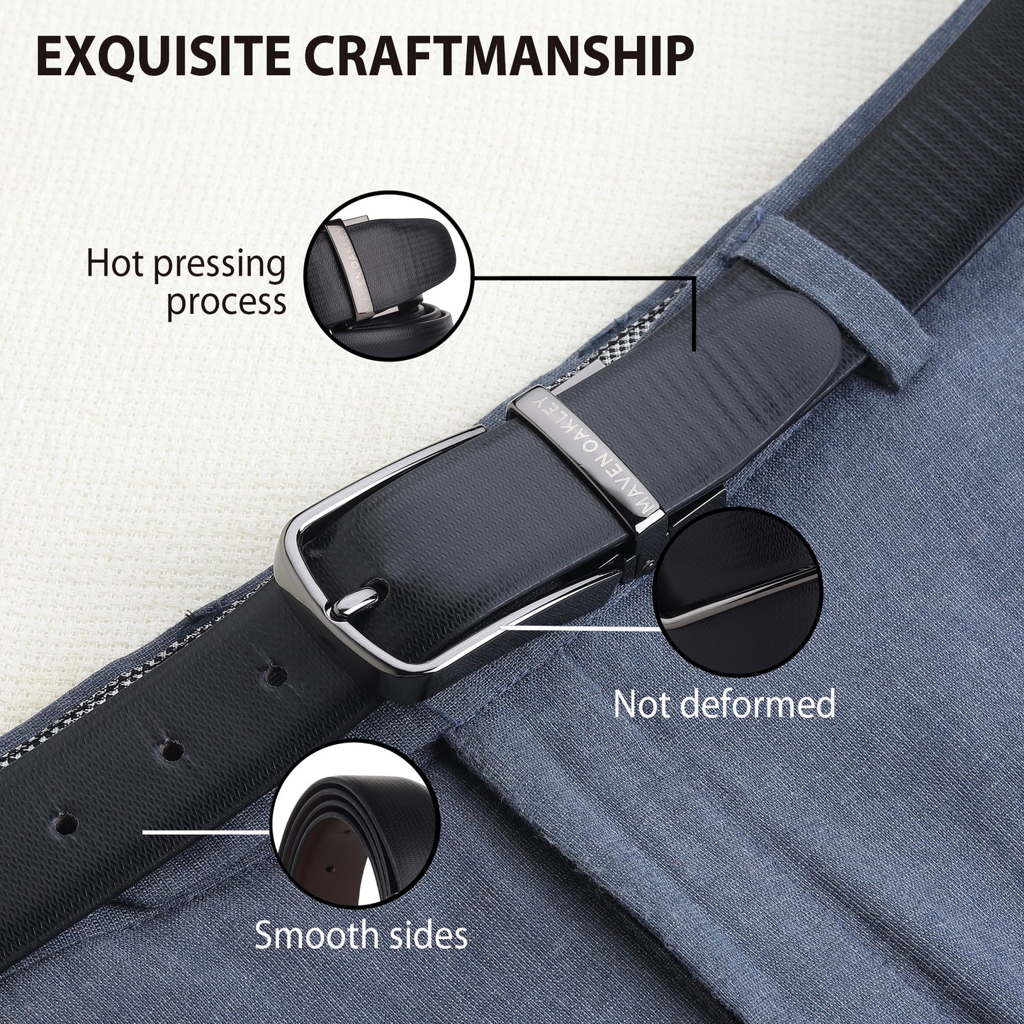 Nero PU Reversible Black & Brown Belt For Men – Grey Buckle (Premium Gift Box Included)