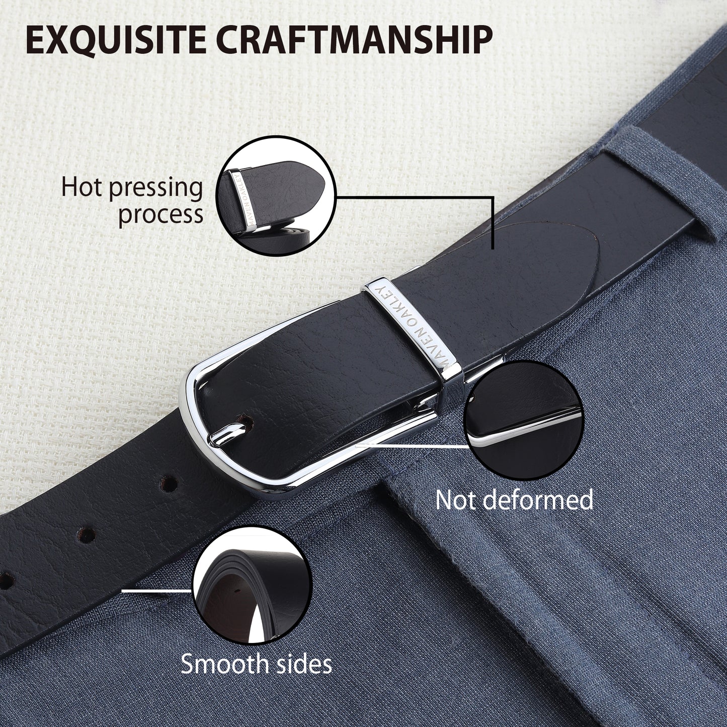 Leo Silver Genuine Leather Reversible Black & Brown Belt for Men – Silver Buckle (Premium Gift Box Included)